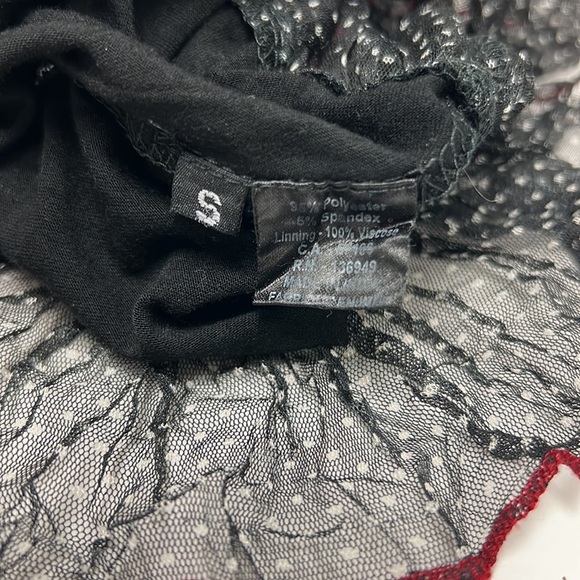 Tango Mango Tiered Netted Midi Dress Size Small - Picture 8 of 8